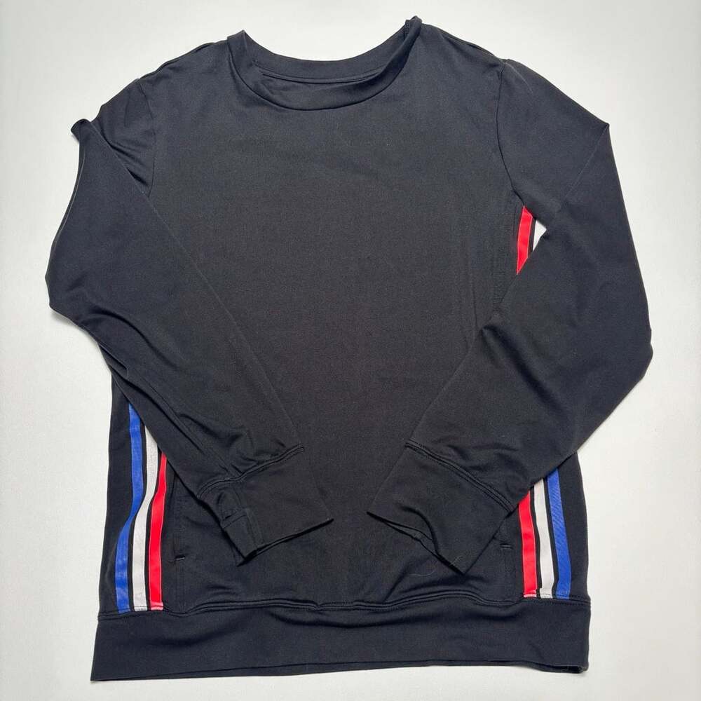 Rockets Of Awesome Long Sleeve Sweatshirt Size 12 Black Striped Sides